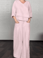 Renaya | Completo casual in cotone e lino