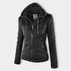 Valentina | Giacca moderna in pelle con cappuccio