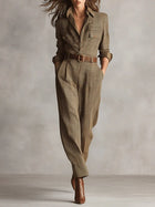 Zoë – Tuta Elegante in Tweed a Quadri