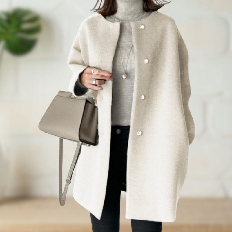 Trude | Cappotto Medio Elegante in Lana Morbida