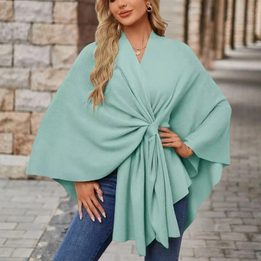 Yvette | Poncho Elegante Drappeggiata