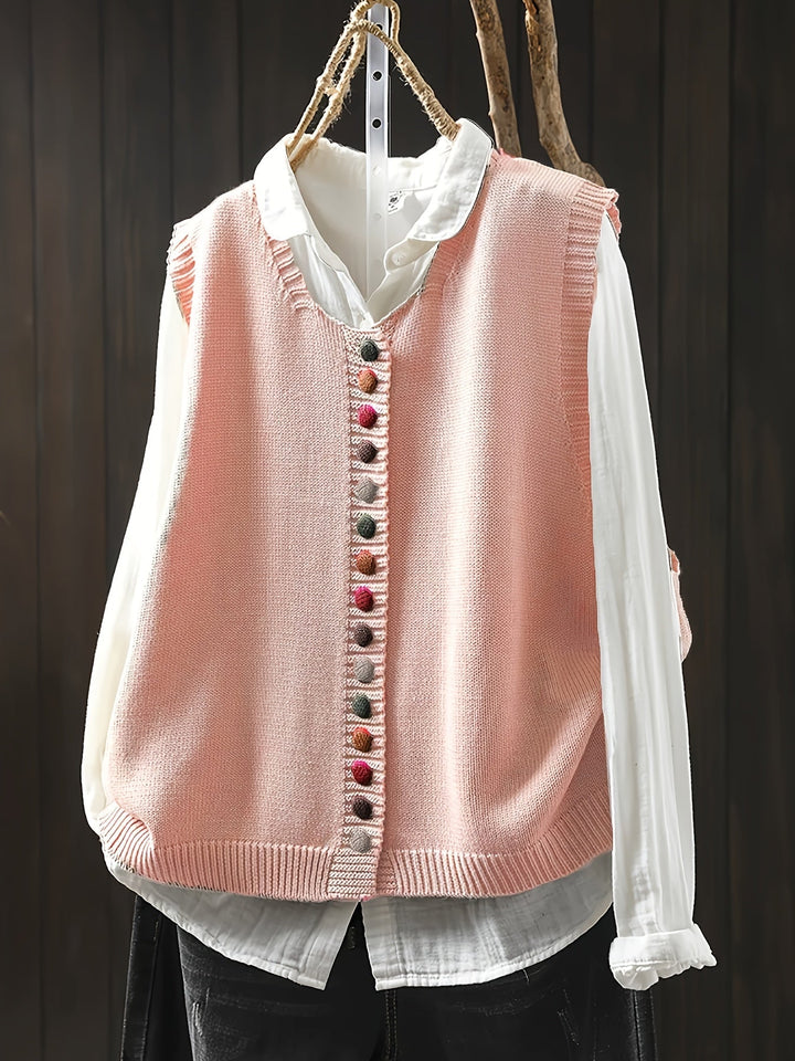 Gaelle | Gilet Casual Elegante in Maglia