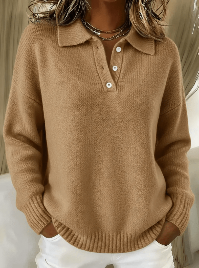 Olivia | Maglia Morbida con Colletto a Polo
