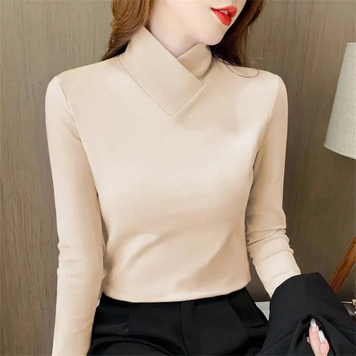 Liora | T-shirt collo alto chic