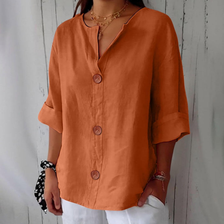 Clara | Blusa in lino casual