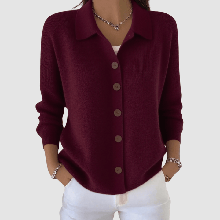 Joanna | Cardigan in Maglia con Bottoni