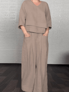Renaya | Completo casual in cotone e lino