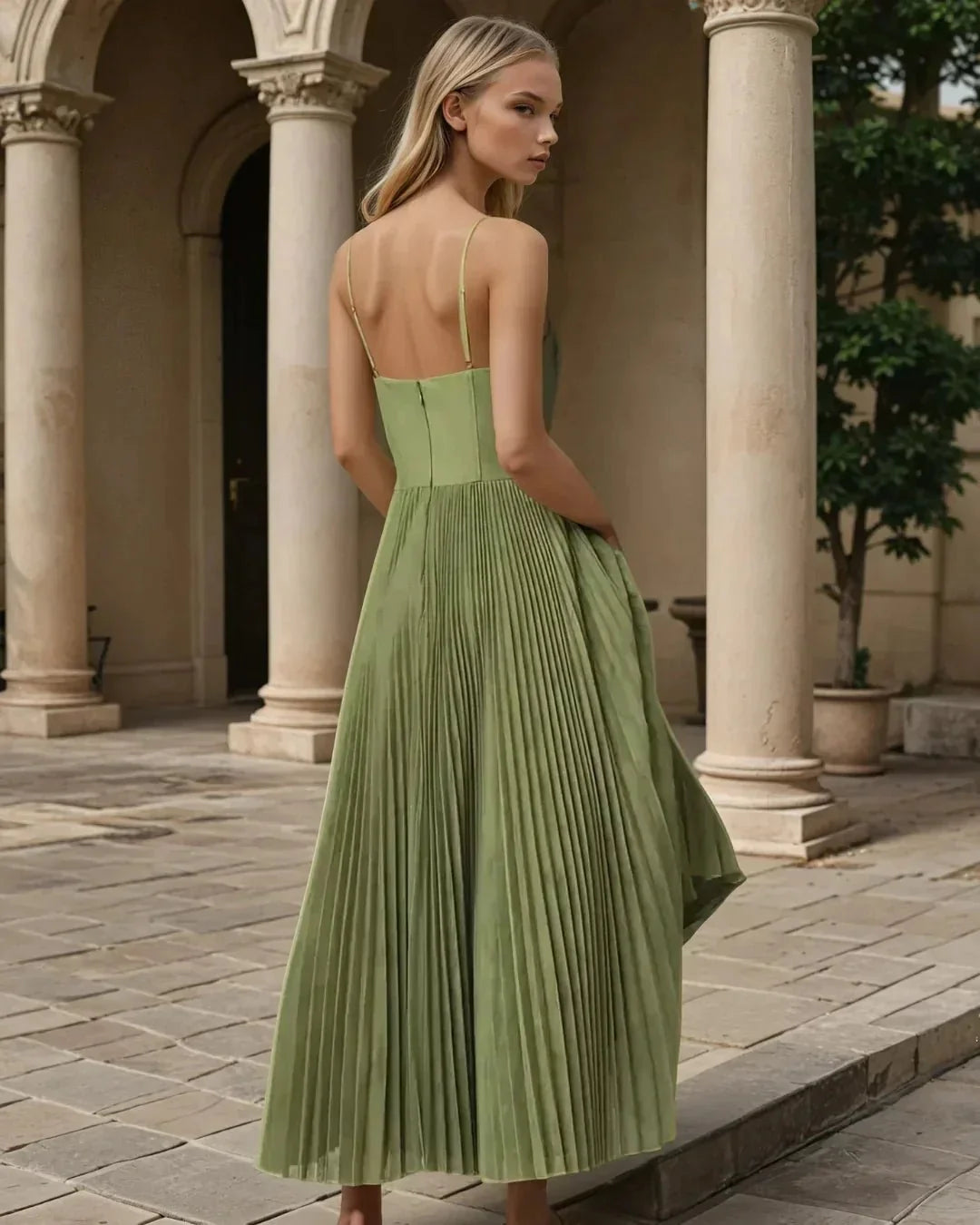 Abito Isabella – Stile plissettato con raffinatezza senza tempo