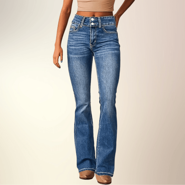 Marylène | Jeans a Zampa a Vita Alta