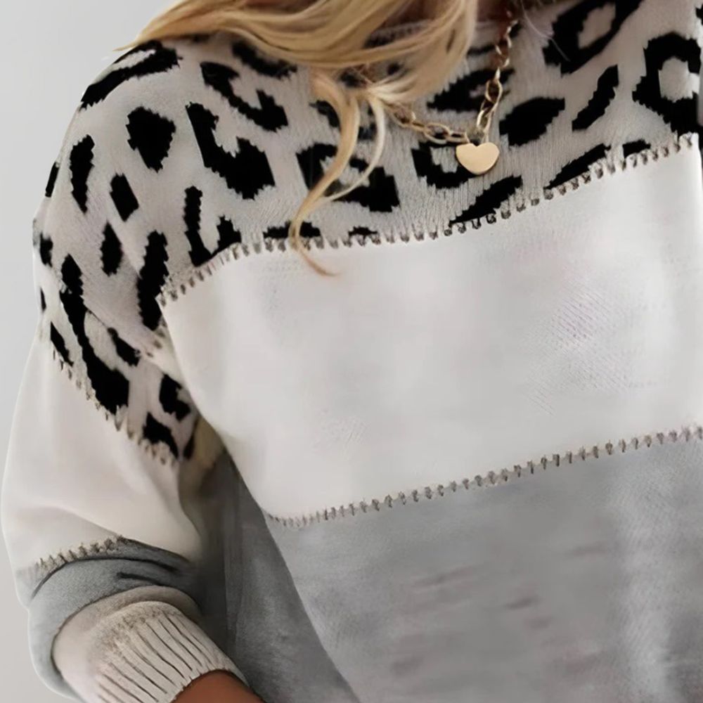 Charlene – Maglione Casual a Fantasia Leopardo