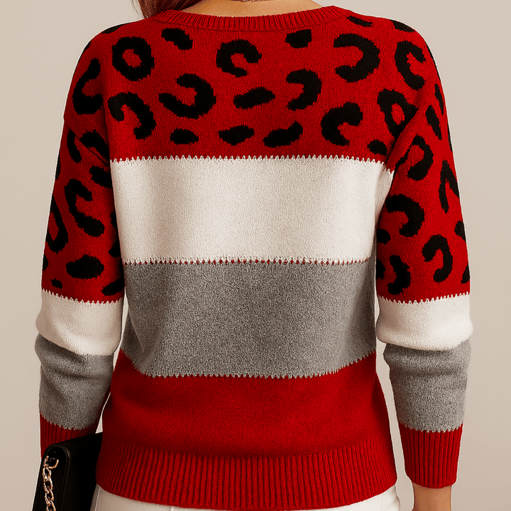 Charlene – Maglione Casual a Fantasia Leopardo