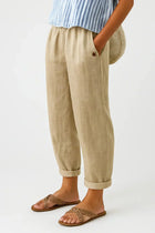 Edith | pantaloni leggeri in lino e cotone eleganti