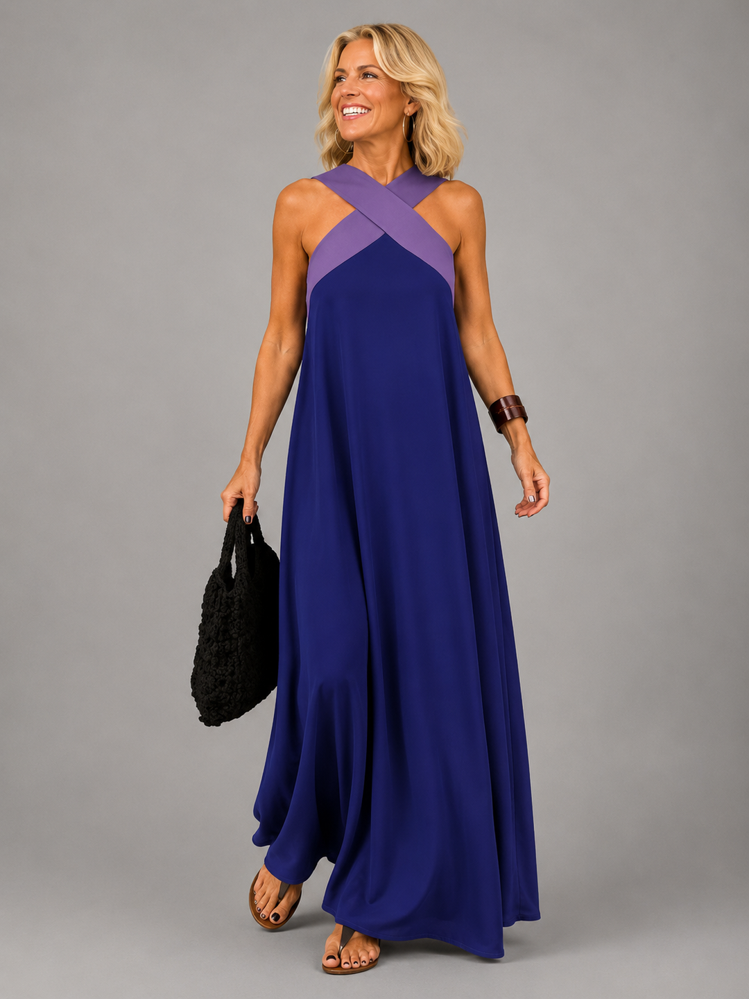 Velora | Maxi Abito Cross Elegance