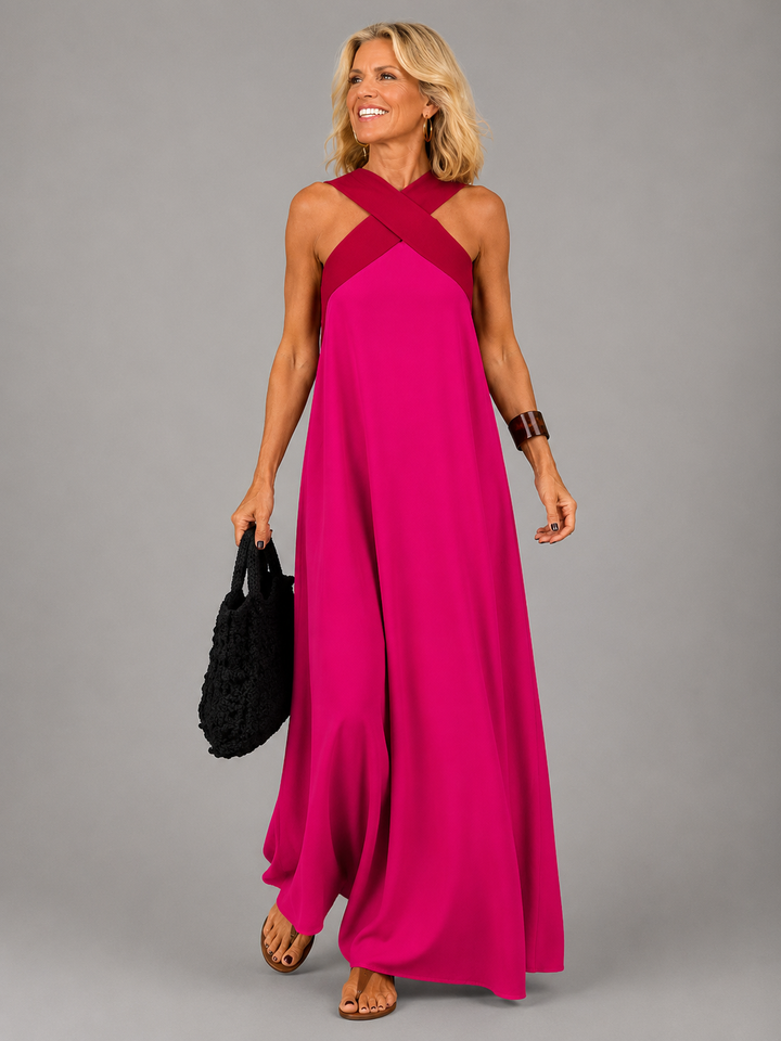 Velora | Maxi Abito Cross Elegance