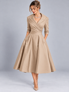 Lina – Abito Midi Elegante in Raso