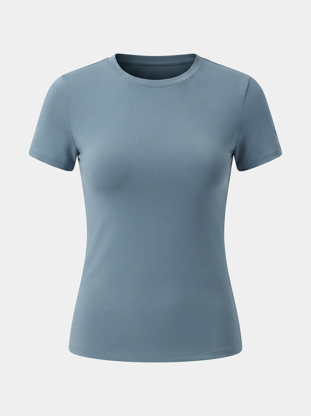T-shirt girocollo da donna, vestibilità aderente
