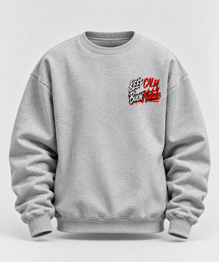 Felpa senza Cappuccio Natalizia Unisex– Babbo Natale Streetwear