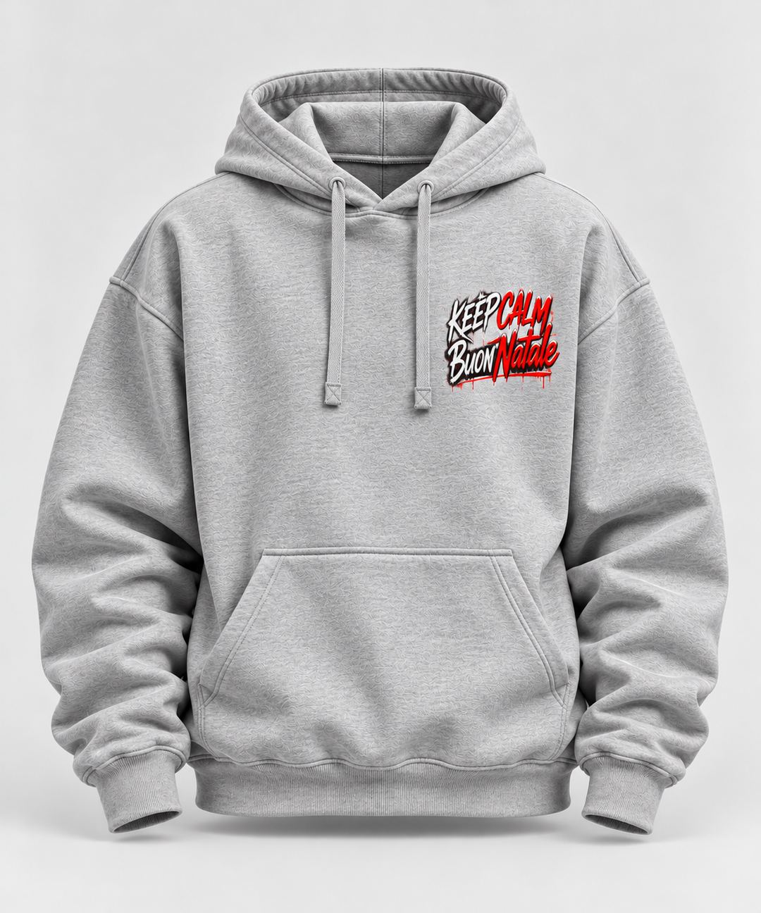 Felpa con Cappuccio Natalizia Unisex– Babbo Natale Streetwear