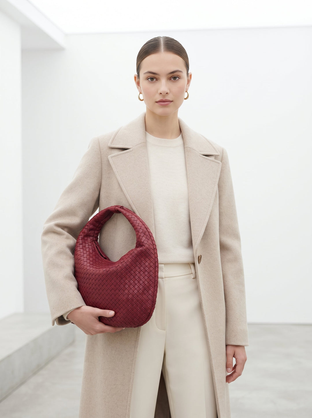 Borsa a tracolla hobo intrecciata