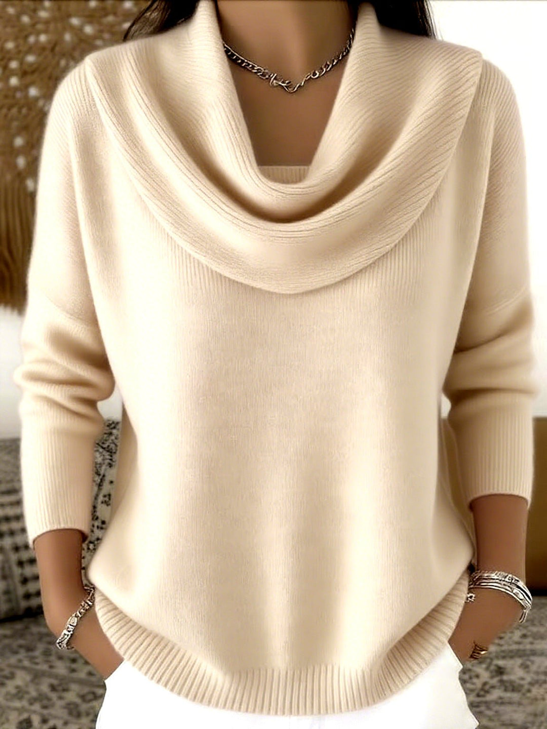 Roslyn | Maglione Elegante con Collo Morbido