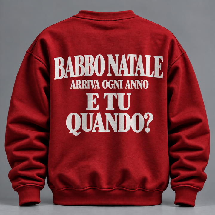 Felpa senza Cappuccio Natalizia Unisex–Edizione Natalizia