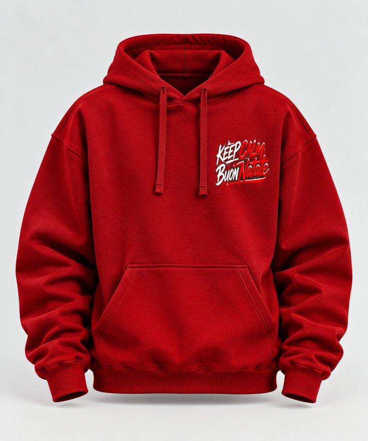 Felpa con Cappuccio Natalizia Unisex– Babbo Natale Streetwear