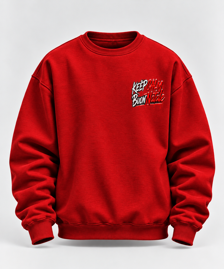 Felpa senza Cappuccio Natalizia Unisex– Babbo Natale Streetwear