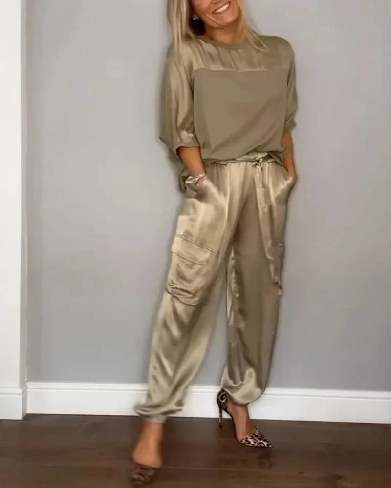 Evelina | eleganza satinata casual