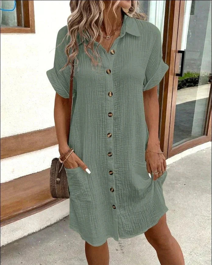 Dunya | elegante abito polo con cintura