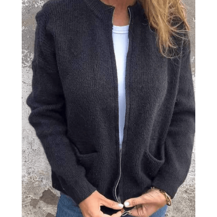 Almira | Cardigan Casual con Tasche Laterali