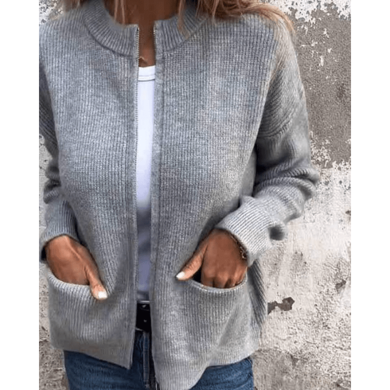 Almira | Cardigan Casual con Tasche Laterali