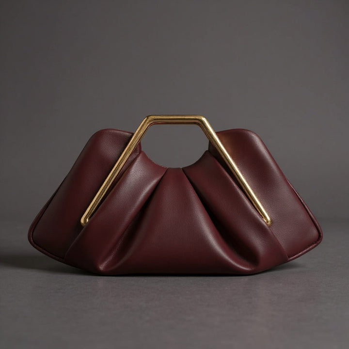 Aideen | Borsa Elegante con Manico Dorato