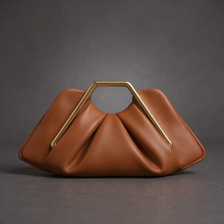 Aideen | Borsa Elegante con Manico Dorato