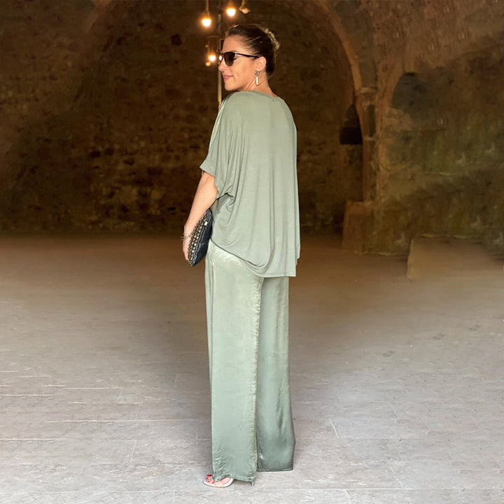 Pauline | Completo in raso lucido