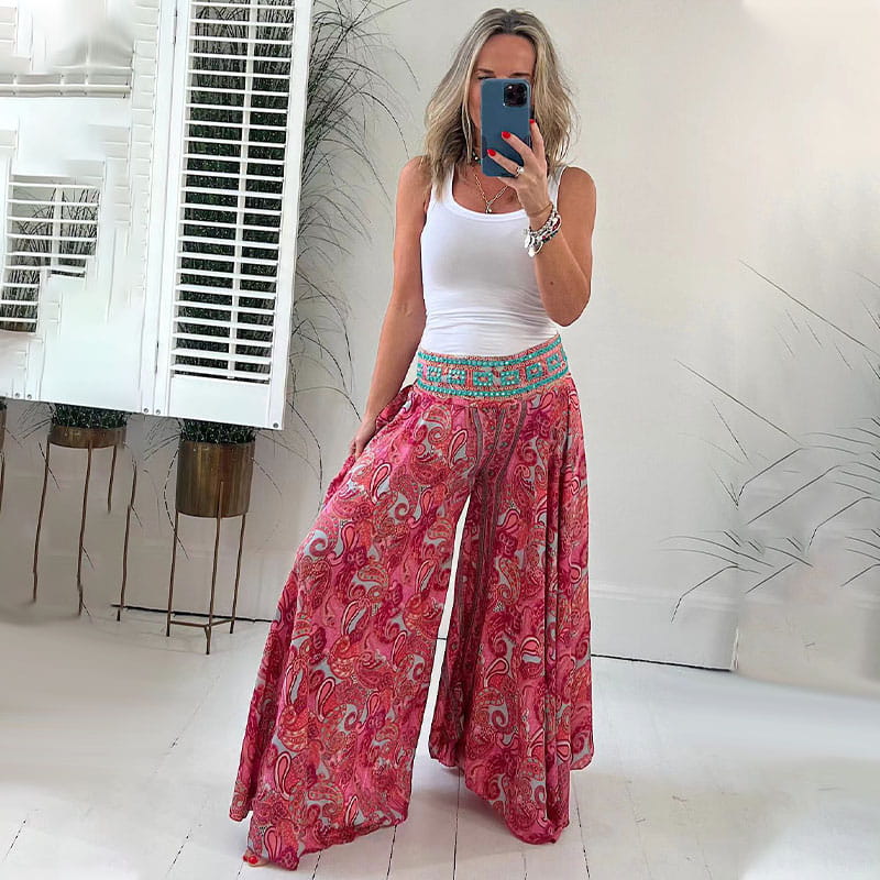 Reagan | Pantaloni boho chic leggeri
